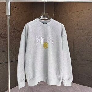 AMIRI Light Gray Sweatshirt with Gold Logo